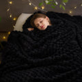 NEWCOSPLAY Super Soft King Blanket Black Premium Silky Flannel Fleece 3D Clouds by NEWCOSPLAY