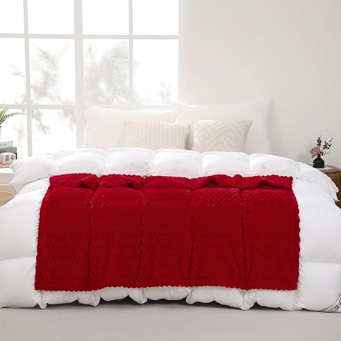 Red Throw Blanket 50"×70" inches Gifts - Image 3