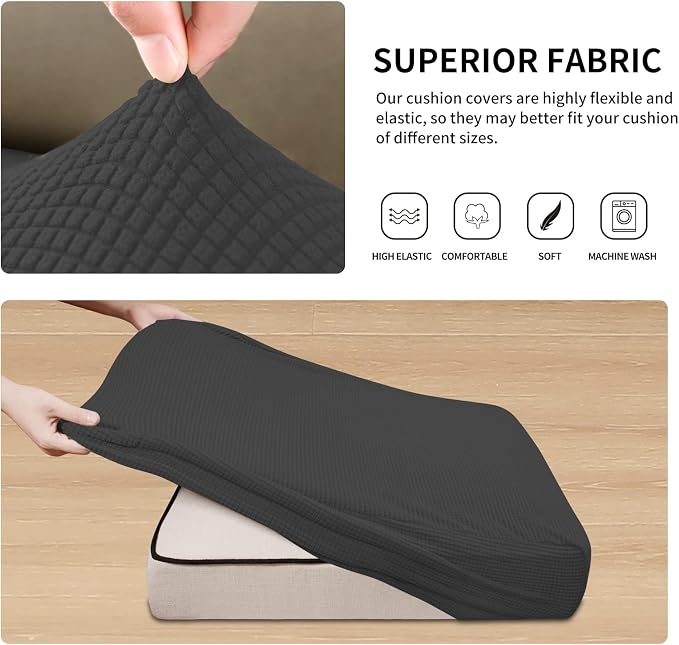 Easy-Going Stretch Individual Chair Couch Cushion Cover Sofa Cushion Furniture - Image 5