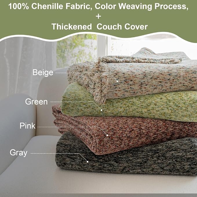 ROOMLIFE Green Sofa Cover, Couch Cover - Image 7