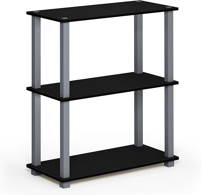 Furinno TURN-S-TUBE Storage Shelves Set of 2, 3-Tier Book Shelf, Corner Shelf - Image 7