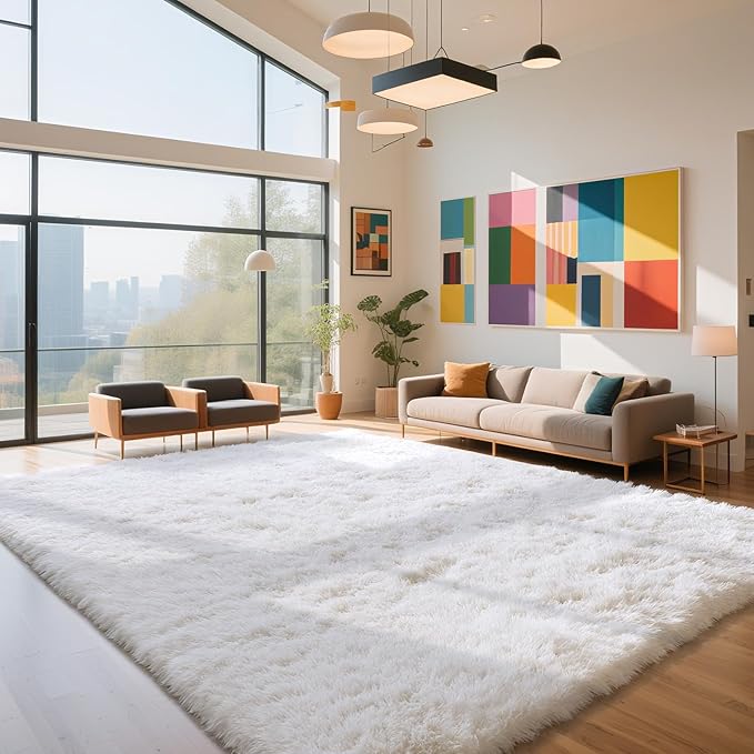 yongyangjuxin Fluffy Rug Shaggy Area Rug, Large Shag Area Rugs by Yongyangjuxi
