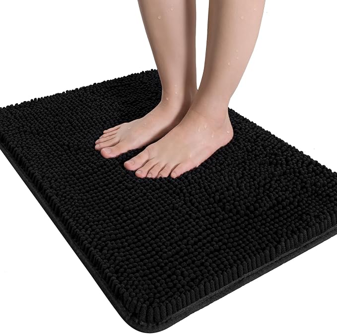LOCHAS Luxury Bathroom Rug Shaggy Bath Mat 24 x 36 Inch, Washable Non Slip Bath by LOCHAS
