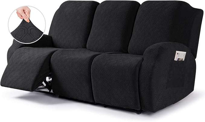 VANSOFY Recliner Cover, 3-Pieces Stretch Reclining Couch Covers by VANSOFYFURNITURECOVERS