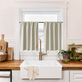 RYB HOME 100% Blackout Basement Curtains 30 inches Long, Heat & UV Blocking by RYBHOME