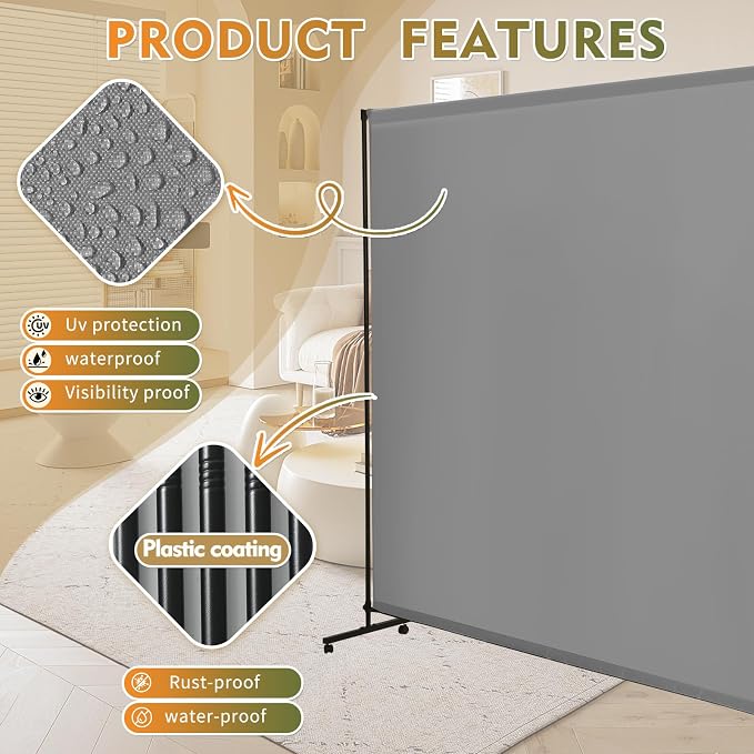 YSEJOMP Room Divider Screen 72"x72" - Image 2