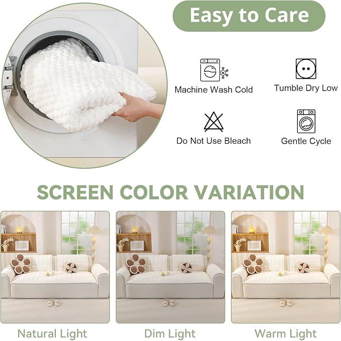 OstepDecor Washable Couch Cover - Image 8