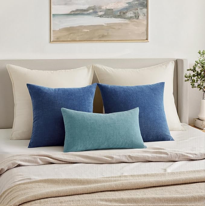 MIULEE Navy Blue Couch Pillow Covers 18x18 Inch - Image 9