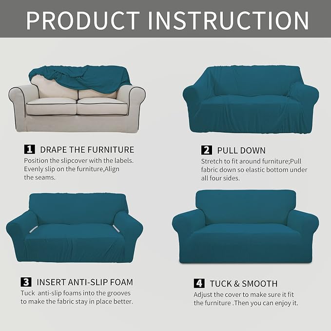 Easy-Going Stretch Oversized Sofa Slipcover 1-Piece Sofa Cover Furniture - Image 8