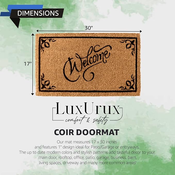 LuxUrux Coco Coir Welcome Mat - Image 2