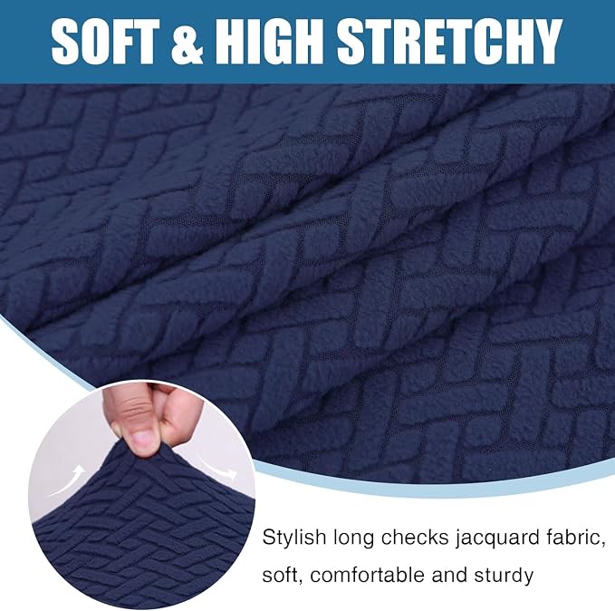 Smiry Waterproof Couch Cushion Covers, Stretch Jacquard Sectional Couch Covers - Image 7