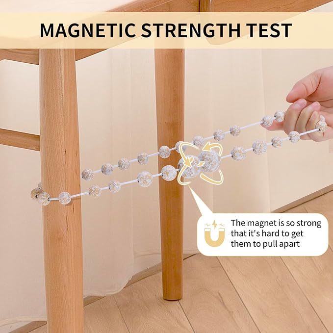 Magnetic Curtain Tiebacks, 2 Pack Curtain Holdbacks - Image 6