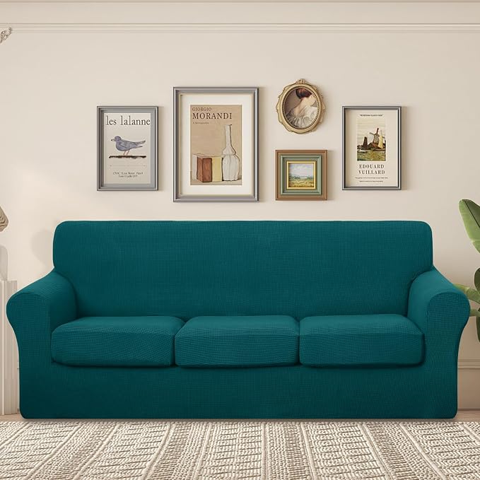 U-NICE HOME 4 Pieces Stretch Couch Cover Sofa Cover Washable Sofa Slipcover - Image 2