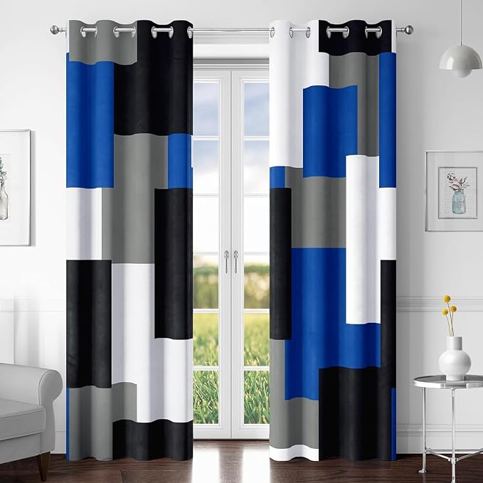 Tyrot Royal Blue 100% Blackout Curtains by TyrotHomeDecor