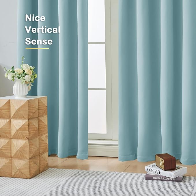 OVZME Aqua Short Blackout Curtains - Image 7