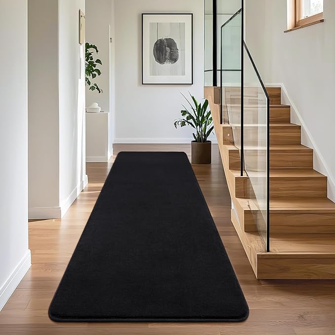 Soft 2x8 Runner Rugs for Bedroom Hallway, Non Slip Long Runners for Kitchen by BBENRON