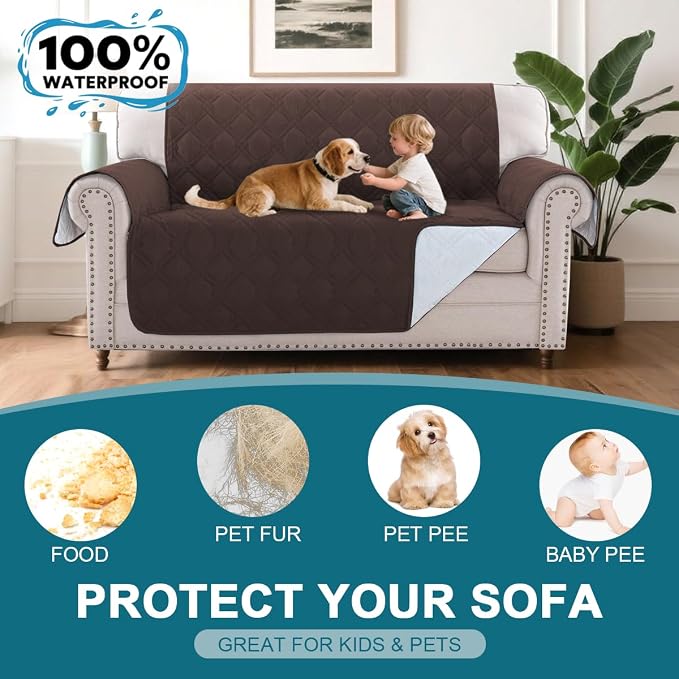 Turquoize 100% Waterproof Couch Cover Sofa Covers - Image 2