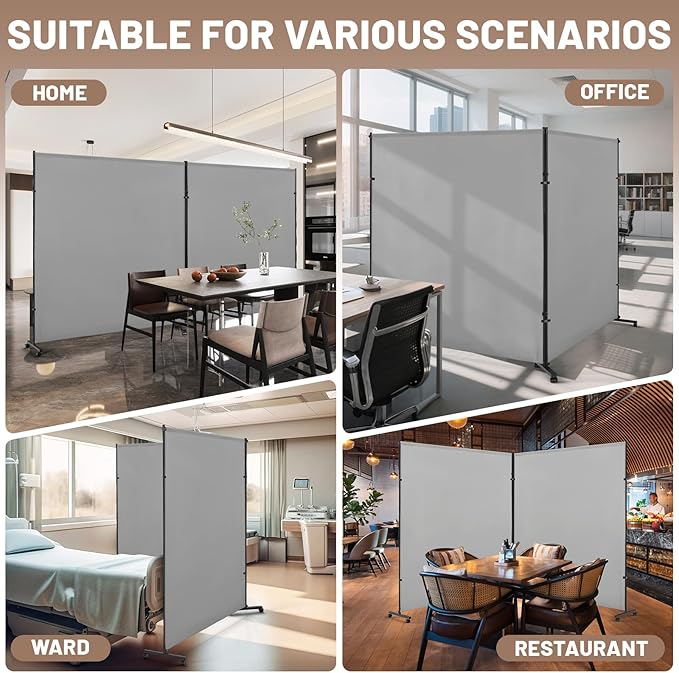 2 Panels Room Divider/Privacy Screen - Image 6