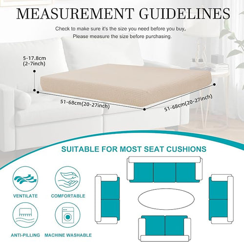 12Pcs Stretch Patio Cushion Covers, Outdoor Couch Covers Replacement, Outdoor - Image 2
