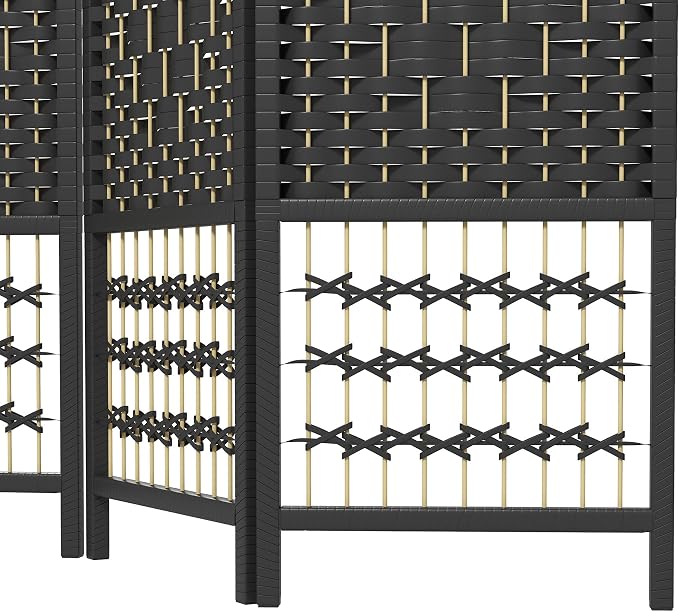HOMCOM 3 Panel Room Divider, Folding Privacy Screen, 5.6' Room Separator - Image 9
