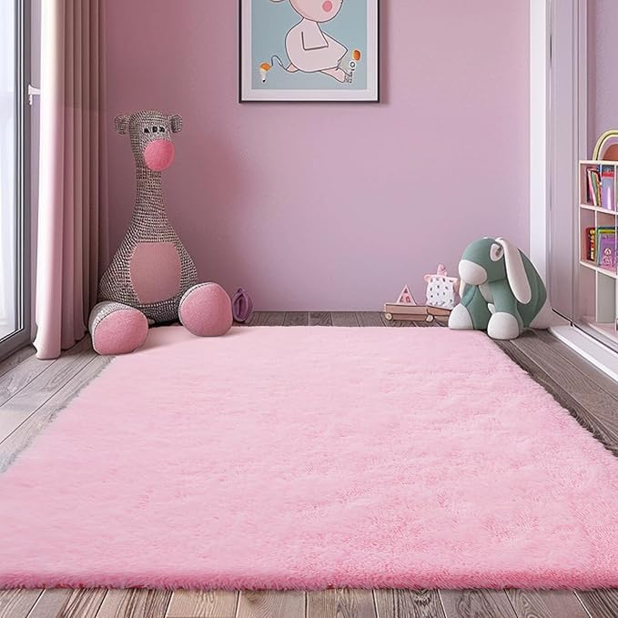 6x9 Fluffy Area Rug for Living Room, Shag Area Rugs for Bedroom by yulidayang