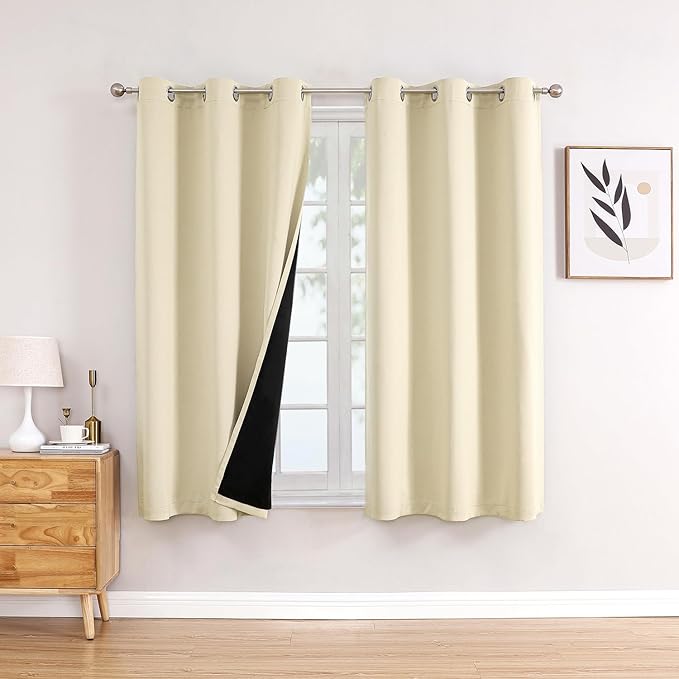 ChrisDowa 100% Blackout Curtains 54 inch Long by ChrisDowa