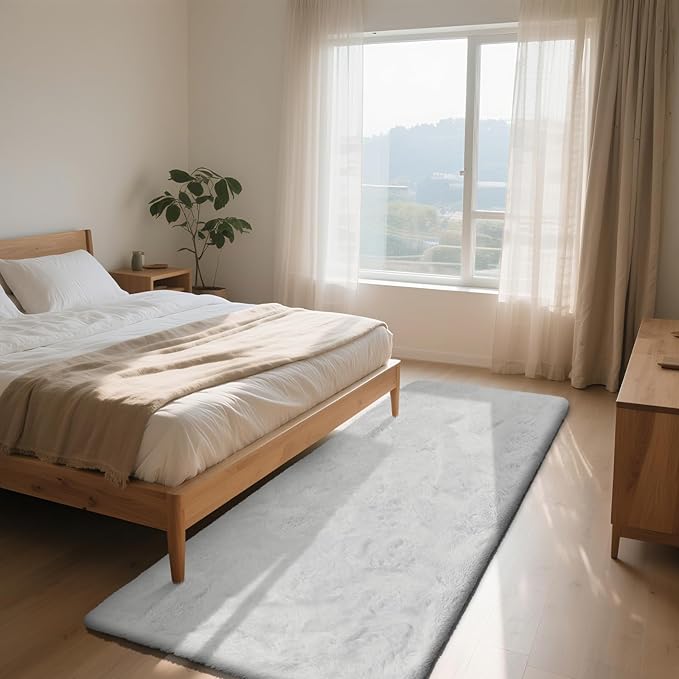 Soft Runner Rugs for Bedroom, Bedside Rug for Living Room Bedroom Kids Room - Image 3