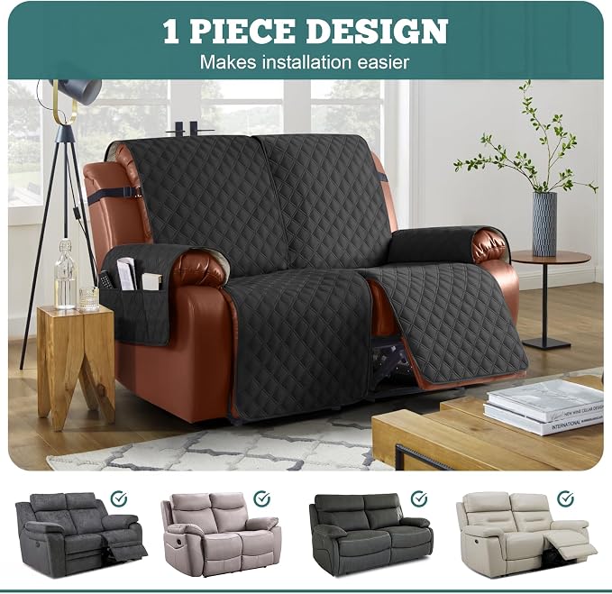 Ruaozz Waterproof Recliner Sofa Covers, 1-Piece Couch Covers - Image 3