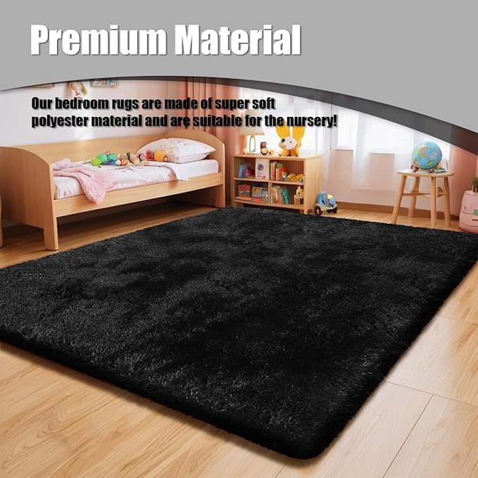 Ultra Soft Fluffy Area Rugs for Bedroom Living Room 10x14, Nursery Rug - Image 7