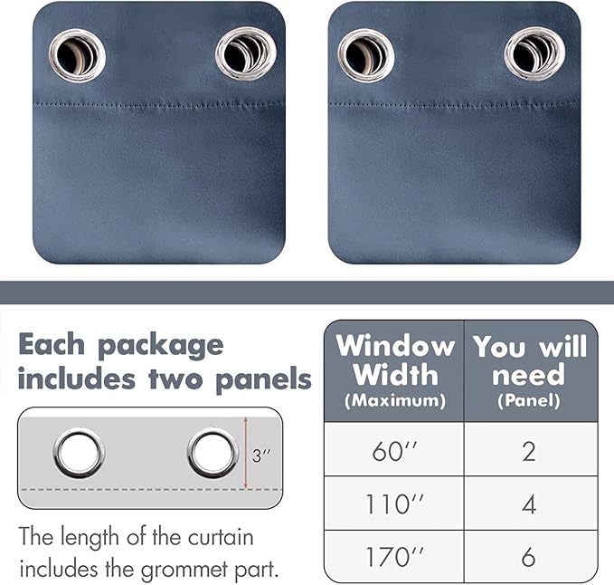 MIULEE Blackout Curtains 96 Inches Long - Image 6