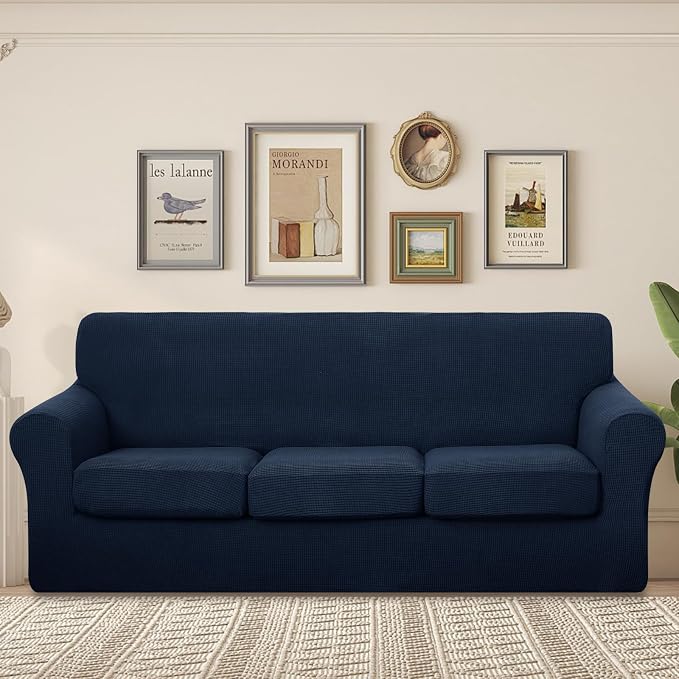 U-NICE HOME 4 Pieces Stretch Couch Cover Sofa Cover Washable Sofa Slipcover - Image 2