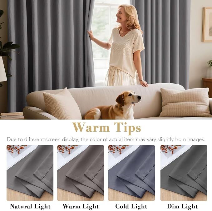 H.VERSAILTEX Blackout Room Darkening Curtains Window Panel Drapes - Image 5