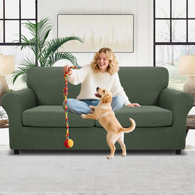MAXIJIN 3 Piece Stretch Couch Covers - Image 2