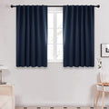 Deconovo Blackout Curtains for Kitchen Window Back Tab and Rod Pocket Curtains by Deconovo