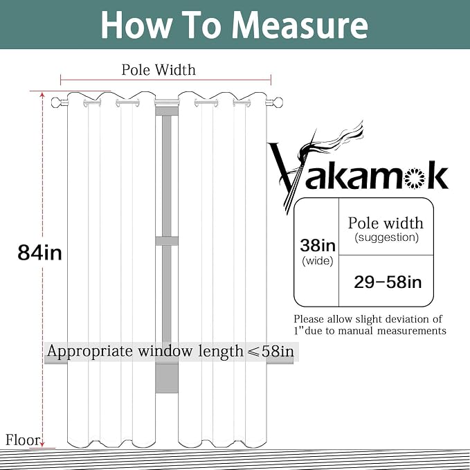 Yakamok Room Darkening Grommet Window Drapes Thermal Insulated Light Blocking - Image 7