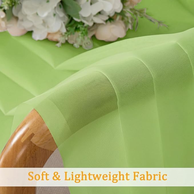 Gwine Short Kitchen Sheer Curtains 30 Inch Length - Image 8