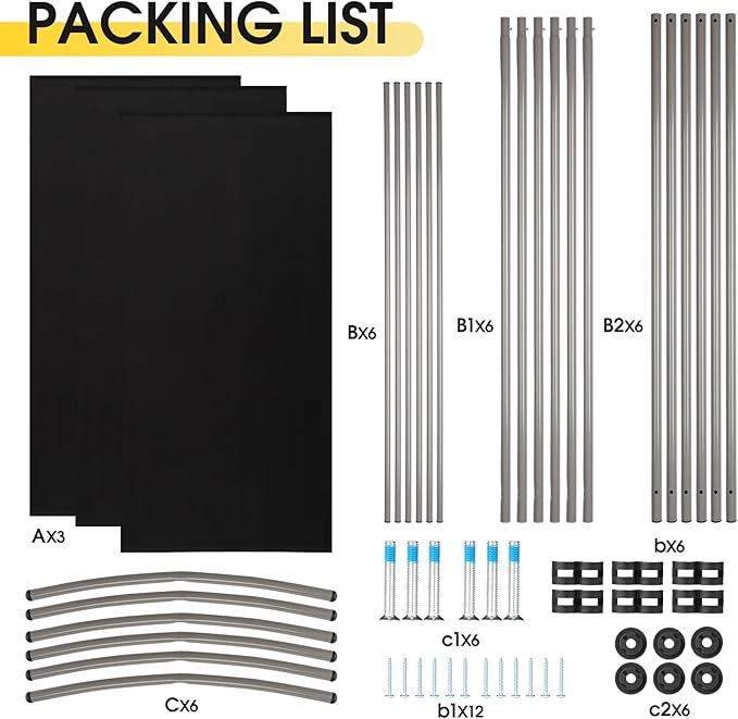 RANTILA 3 Panel Privacy Screen, 6 Ft Tall Folding Privacy Screen Room Dividers - Image 7