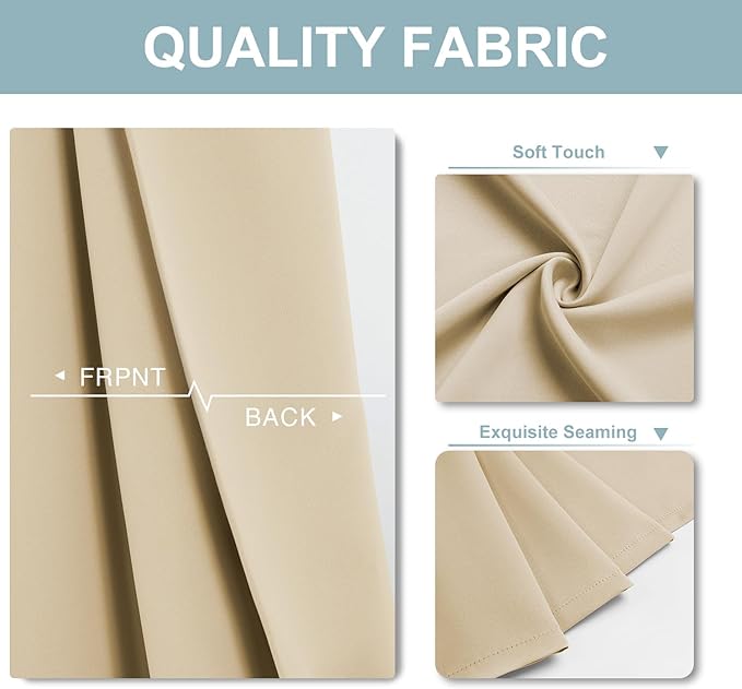 ChrisDowa Blackout Curtains 80 inches Long - Image 3