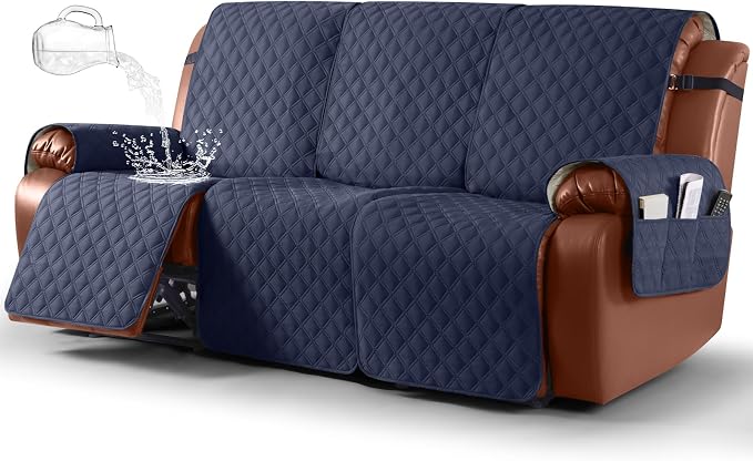 Ruaozz Waterproof Recliner Couch Covers, Sofa Slipcovers Washable 1-Piece by RuaozzFurnitureCovers