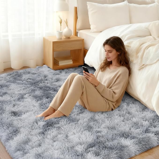 Area Rug for Living Room 6x9, Ultra Soft Shaggy Area Rugs for Bedroom, Upgrade - Image 7