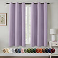 MIULEE Lilac Blackout Curtains for Bedroom Living Room 63 Inches Long 2 Panels by MIULEE