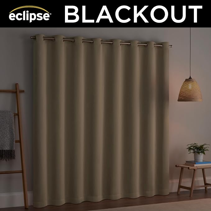 Eclipse Darrell Thermaweave Blackout Grommet Extra Wide 84" x 100" Sliding - Image 6