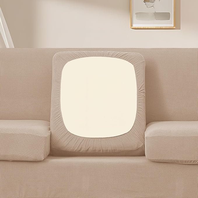 U-NICE HOME 3 Pieces Stretch Loveseat Couch Cover Sofa Cover Washable Sofa - Image 3