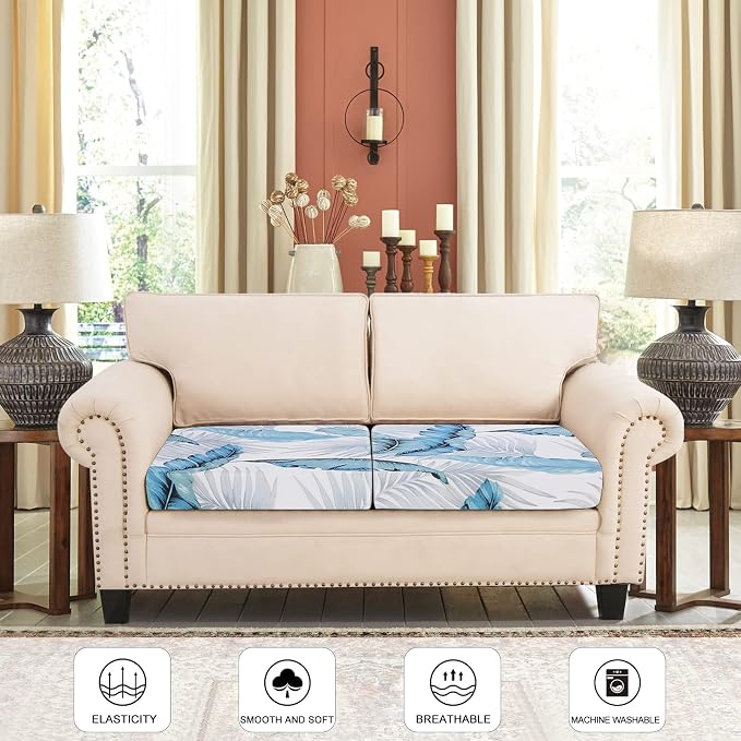 SearchI 2PC Printed Sofa Couch Cushion Covers Replacement Chair Cushion - Image 2