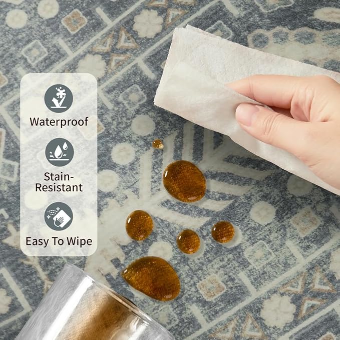 Rugxara 10x14 Washable Area Rugs - Image 4