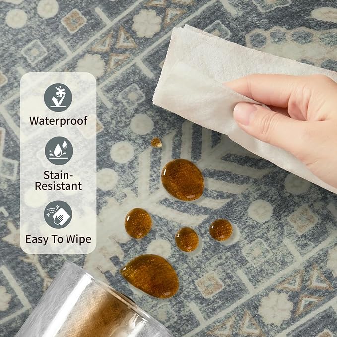 Rugxara 8x10 Washable Area Rugs - Image 6