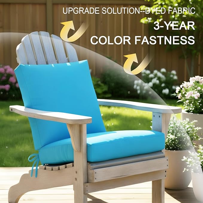 NettyPro Patio Cushion Covers Replacement Set 4 Water Repellent UV Resistant - Image 4