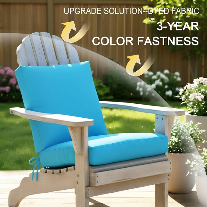 NettyPro Patio Cushion Covers Replacement Set 4 Water Repellent UV Resistant - Image 4
