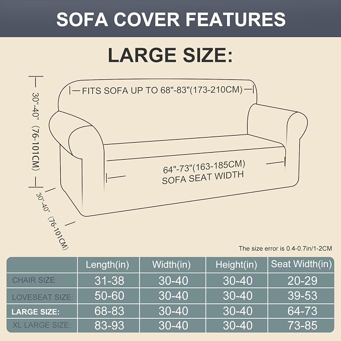 Stretch Couch Cover Washable Sofa Slipcover Furniture Protector - Image 5