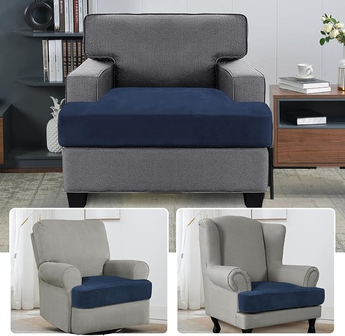 H.VERSAILTEX Stretch Velvet T Cushion Chair Covers - Image 2